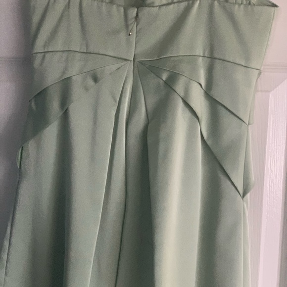 BCBG strapless mint satin cocktail dress size 8 - Picture 2 of 4